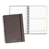 Plan. Write. Remember. Planning Notebook Two Days Per Page, 9 X 6, Gray