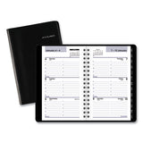 Weekly Pocket Appt. Book, Telephone-address Section, 6 X 3.5, Black, 2021