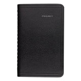 Weekly Pocket Appt. Book, Telephone-address Section, 6 X 3.5, Black, 2021