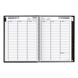 Hardcover Weekly Appointment Book, 11 X 8, Black, 2021
