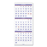 Vertical-format Three-month Reference Wall Calendar, 12 X 27, 2021
