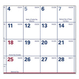 Erasable Vertical-horizontal Wall Planner, 32 X 48, Blue-red, 2021