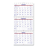 Move-a-page Three-month Wall Calendar, 12 X 27, Move-a-page, 2021