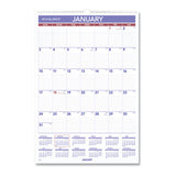 Erasable Wall Calendar, 12 X 17, White, 2021