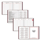 Standard Diary Daily Diary, Recycled, Red, 9.44 X 7.5, 2021