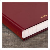 Standard Diary Recycled Daily Journal, Red, 12.13 X 7.69, 2021