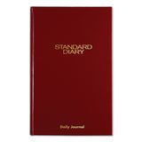 Standard Diary Recycled Daily Journal, Red, 12.13 X 7.69, 2021
