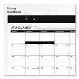 Monthly Refillable Desk Pad, 22 X 17, White, 2021