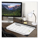 Monthly Refillable Desk Pad, 22 X 17, White, 2021