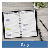 Daily Appointment Book With Hourly Appointments, 8 X 5, Black, 2021