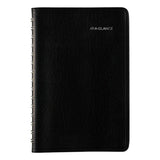 Daily Appointment Book With Hourly Appointments, 8 X 5, Black, 2021