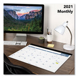 Easy-to-read Monthly Desk Pad, 22 X 17, Easy-to-read, 2021
