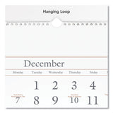 Three-month Reference Wall Calendar, 12 X 27, 2020-2022