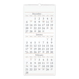 Three-month Reference Wall Calendar, 12 X 27, 2020-2022