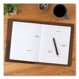 Signature Collection Monthly Clipfolio, 11 X 8, Distressed Brown, 2021
