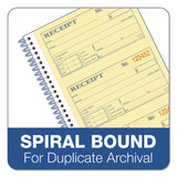 Two-part Rent Receipt Book, 2 3-4 X 4 3-4, Carbonless, 200 Forms