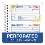 Two-part Rent Receipt Book, 2 3-4 X 4 3-4, Carbonless, 200 Forms