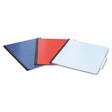 Colorlife Presstex Classification Folders, 1 Divider, Letter Size, Executive Red, 10-box
