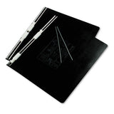Presstex Covers With Storage Hooks, 2 Posts, 6" Capacity, 14.88 X 11, Black