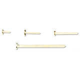 Brass Prong Paper Fasteners, #5, 1.25" Capacity, Brass, 100-box