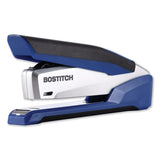 Inpower Spring-powered Premium Desktop Stapler, 28-sheet Capacity, Blue-silver