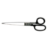 Hot Forged Carbon Steel Shears, 7" Long, 3.13" Cut Length, Black Straight Handle