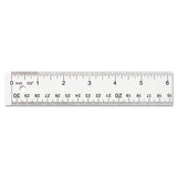 See Through Acrylic Ruler, 18", Clear