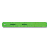 Non-shatter Flexible Ruler, Standard-metric, 12" (30 Cm) Long, Assorted Colors, Plastic, 12-box