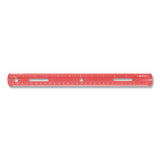 Plastic Ruler, Standard-metric, 12" (30 Cm) Long, Assorted Colors, Plastic, 36-box