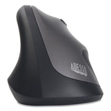 Imouse® A20 Antimicrobial Vertical Wireless Mouse, 2.4 Ghz Frequency-33 Ft Wireless Range, Right Hand Use, Black-granite