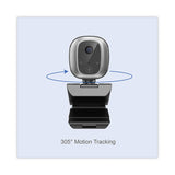 Cybertrack M1 Hd Fixed Focus Usb Webcam With Ai Motion-facial Tracking, 1920 Pixels X 1080 Pixels, 2.1 Mpixels, Black-silver