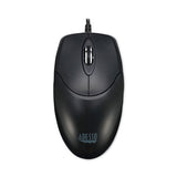 Three-button Desktop Optical Scroll Usb Mouse, Usb 2.0, Left-right Hand Use, Black
