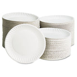 White Paper Plates, 9" Diameter, 100-bag