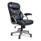 Alera Birns Series High-back Task Chair, Supports Up To 250 Lb, 18.11" To 22.05" Seat Height, Black Seat-back, Chrome Base