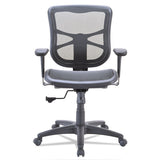 Alera Elusion Series Mesh Mid-back Swivel-tilt Chair, Supports Up To 275 Lbs., Black Seat-black Back, Black Base
