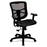 Alera Elusion Series Mesh Mid-back Swivel-tilt Chair, Supports Up To 275 Lb, 17.9" To 21.8" Seat Height, Light Blue Seat
