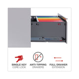 Lateral File, 3 Legal-letter-a4-a5-size File Drawers, Light Gray, 36" X 18" X 39.5"