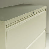 Lateral File, 4 Legal-letter-size File Drawers, Black, 36" X 18" X 52.5"