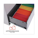 Lateral File, 5 Legal-letter-a4-a5-size File Drawers, 1 Roll-out Posting Shelf, Light Gray, 42" X 18" X 64.25"