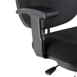 Alera Interval Series Swivel Task Stool, 33.26" Seat Height, Supports Up To 275 Lbs, Black Seat-black Back, Black Base