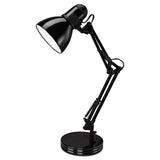 Architect Desk Lamp, Adjustable Arm, 6.75"w X 11.5"d X 22"h, Black