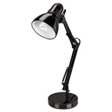 Architect Desk Lamp, Adjustable Arm, 6.75"w X 11.5"d X 22"h, Black