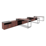 Alera Open Office Low Storage Cabinet Credenza, 29 1-2 X 19 1-8x 22 7-8, Cherry
