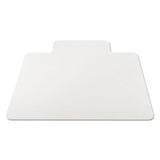 All Day Use Non-studded Chair Mat For Hard Floors, 36 X 48, Lipped, Clear