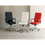 Alera Neratoli High-back Slim Profile Chair, Supports Up To 275 Lbs, Red Seat-red Back, Chrome Base