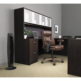 Alera Valencia Series Reversible Return-bridge Shell, 42w X 23 5-8d X 29 1-2, Espresso