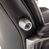 Alera Veon Series Executive High-back Leather Chair, Supports Up To 275 Lbs, Black Seat-black Back, Graphite Base
