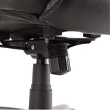 Alera Veon Series Executive High-back Leather Chair, Supports Up To 275 Lbs, Black Seat-black Back, Graphite Base