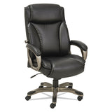 Alera Veon Series Executive High-back Leather Chair, Supports Up To 275 Lbs., Brown Seat-brown Back, Bronze Base