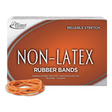 Non-latex Rubber Bands, Size 54 (assorted), 0.04" Gauge, Orange, 1 Lb Box